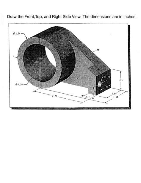 Solved Can someone help me with this Mechanical Drawing? | Chegg.com