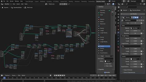 Artstation Blender 4 Jungle Vines Geometry Node Resources