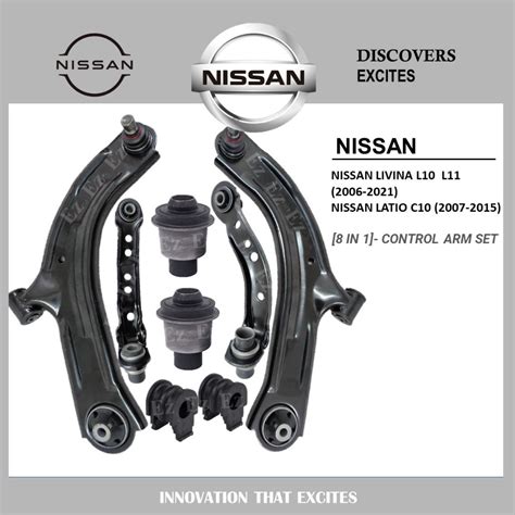 In Front Undercarriage Control Arm And Bush Set For Nissan Latio