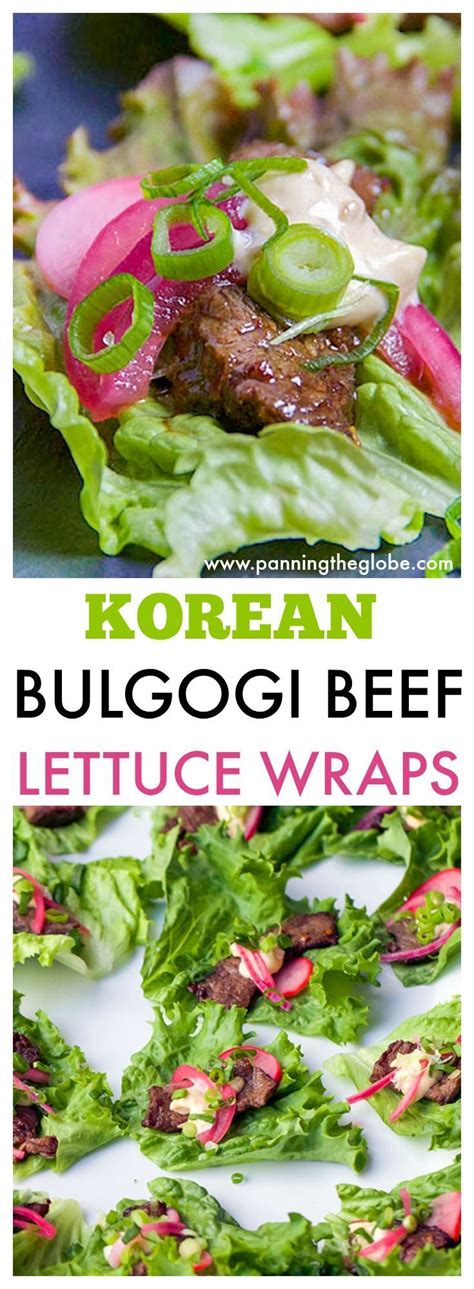 Korean Beef Lettuce Wraps Recipe Bulgogi Lettuce Wrap Recipes Bulgogi Beef