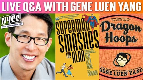 Live Qanda With Gene Luen Yang Youtube