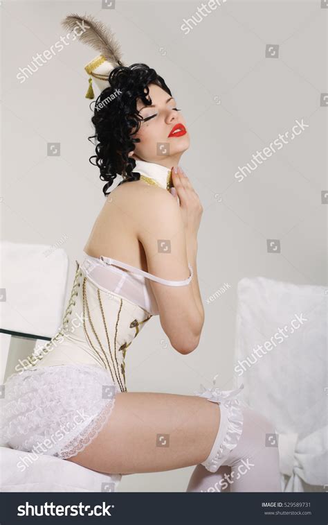 Naked Girl Costume Masquerade Feather On Stock Photo 529589731 Shutterstock