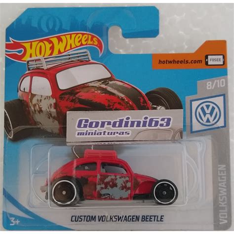 Hot Wheels Custom Volkswagen Beetle Fusca Shopee Brasil