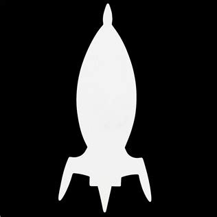 Flying Rocket Stencil - ClipArt Best