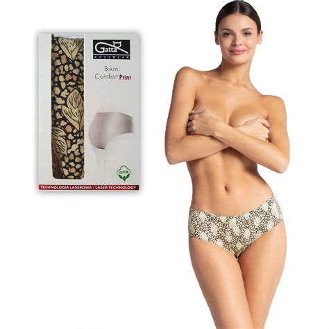 Figi Gatta Bikini Comfort Cotton Print L Por Wnaj Ceny Allegro Pl