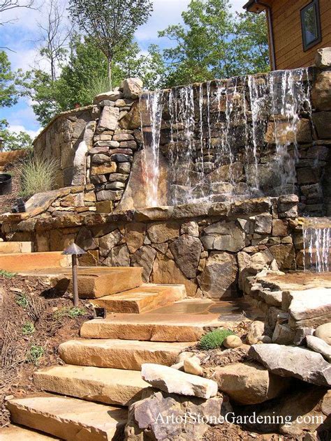 Beautiful Backyard Wall Waterfall