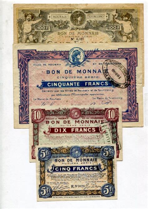 Frankrike Lot De Billets Bon De Monnaie Catawiki