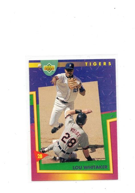 1993 Upper Deck Fun Pack 190 Lou Whitaker Detroit Tigers Ebay