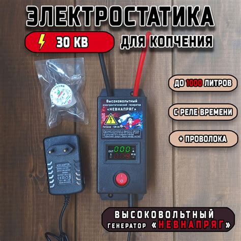 Характеристики Высоковольтный генератор для копчения 30 КВ ...