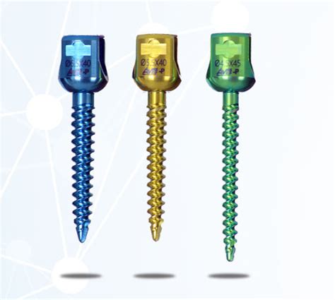 Parafuso Pedicular Toracolombar Avs Aleda Monoaxial Met Lico