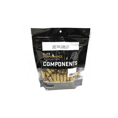 Sig Sauer 357 Sig Handgun Reloading Brass - 100 Count | Sportsman's Warehouse