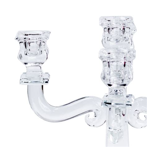 Подсвечник-канделябр Хрустальный стеклянный на 5 свечей 26 см купить ...