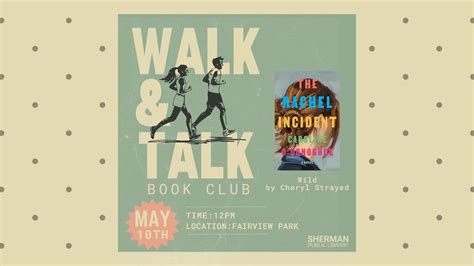 Walk And Talk Book Club At Fairview Park Fairview Park Sherman 10 May