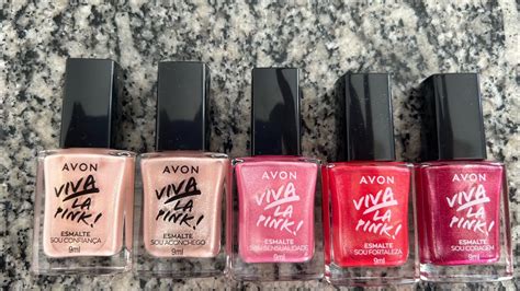 Compre A Coleção De Esmaltes Avon Viva La Pink Youtube