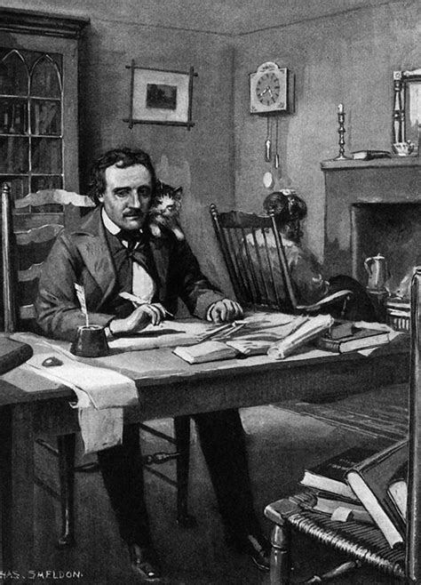 Edgar Allan Poe At Work