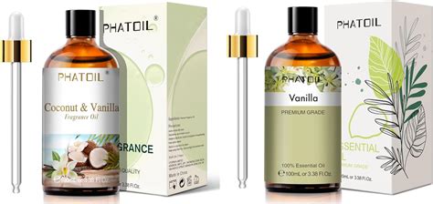 Amazon.com: PHATOIL 100ML/3.38FL.OZ Coconut & Vanilla Fragrance Oil and ...