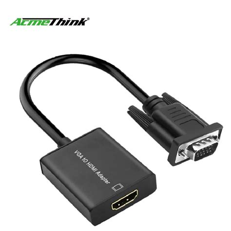 Vga To Hdmi Cable Converter Adapterhd 1080p Tv Av Hdtv Video Adapter