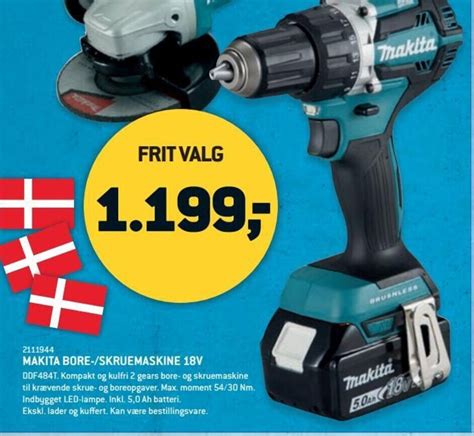 Makita Bore Skruemaskine V Tilbud Hos Xl Byg