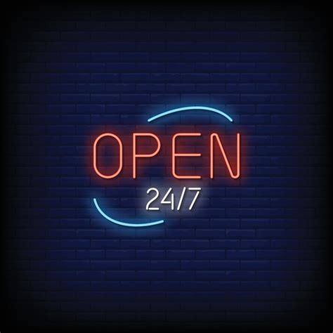 open  neon signs style text vector  vector art  vecteezy