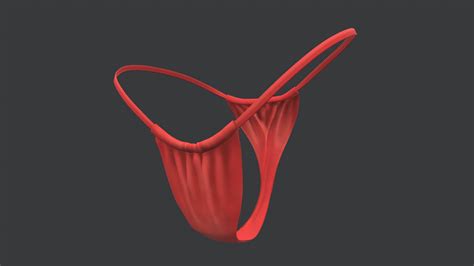 Red Bikini Swimsuit D Model By Zvanka