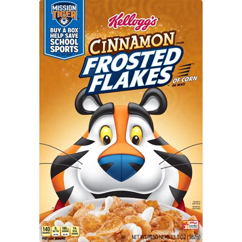 Kellogg S Frosted Flakes Cinnamon Cold Breakfast Cereal 13 5 Oz