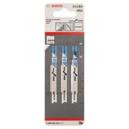 BOSCH 2608631511 Jigsaw Blade U 118 A Basic For Metal Mister Worker