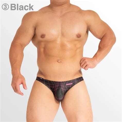 Japanese Brand Otoko Men S Boutique Egde Gimmick Ultra Low Waist Bikini Briefs Black