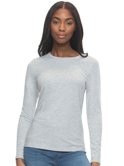 Felina Key Item Long Sleeve Crew Neck Tee Sleepwear Loungewear