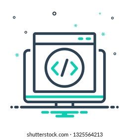 Colorful Icon Html Stock Vector (Royalty Free) 1325564213 | Shutterstock