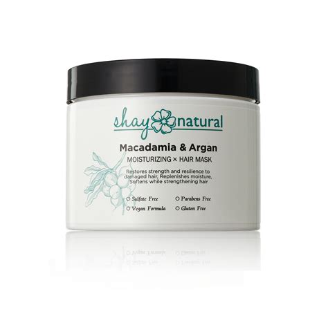 Macadamia & Argan Oil Hair Mask - Hair Care - Shay Natural - Natural ...