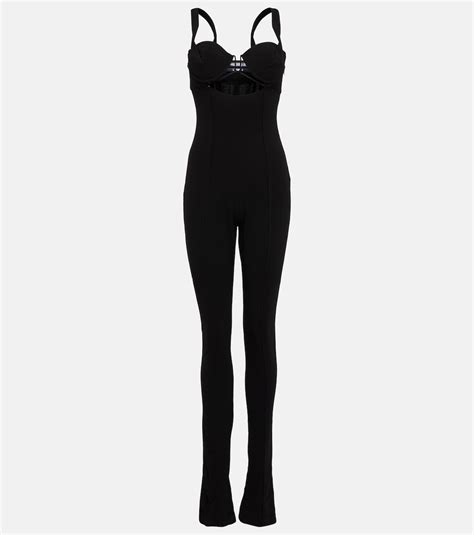 La Combinaison Bikini Wool Blend Jumpsuit In Black Jacquemus Mytheresa