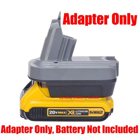 X Adapter Fits Dewalt V V Xr Milwaukee M Red Battery To Dyson