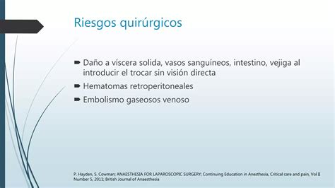 Anestesia Para Cirugia Laparoscopica Ppt