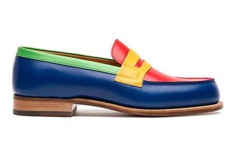 Handmade Mens Multi Color Loafer Men Multi Tone Leather Shoes Loafer