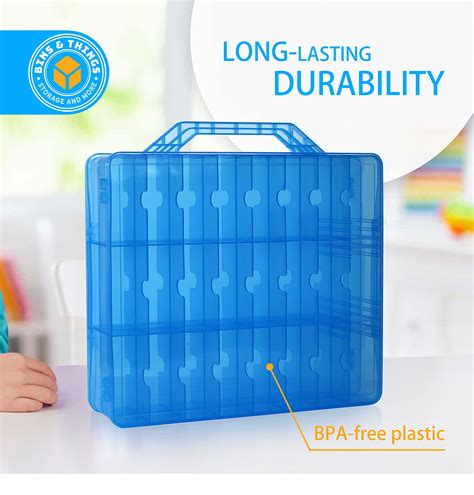 Snapklik Bins Things Hot Wheels Display Case And Toy Car Storage Organizer Double Sided