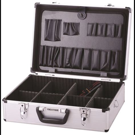 Ящик для инструмента Dexter LD-FS001 455x330x152 мм, алюминий/двп, цвет ...