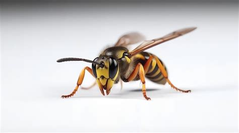 Premium AI Image Photo Of A Cute Wasp Isolated On White Background