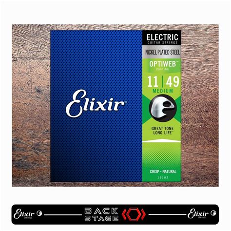 Elixir 19102 Cuerdas Para Guitarra Eléctrica Nickel 11-49 | Mercado Libre