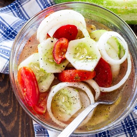 Marinated Cucumber Tomato And Onion Salad Spicy Southern Kitchen