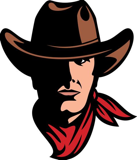 illustrazione png testa  cowboy americano  png