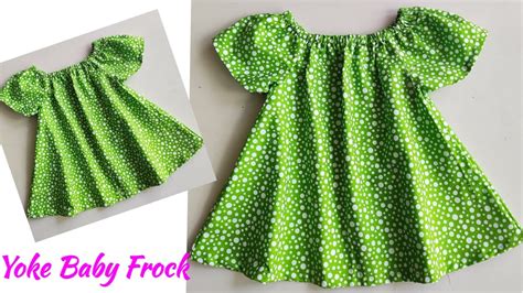 Yoke Baby Frock Cutting And Stitching Baby Frock Cutting And