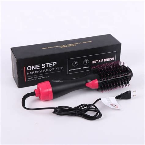 Drop Shipping Hot Selling Multifunctional Hot Air Comb Two In One Negative Ion Curling Iron