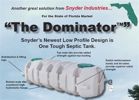 Aqua Service Distributors Septic Tanks Snyder 750 Gallon Dominator Double Compartment 2