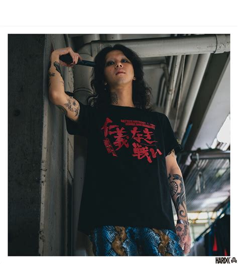楽天市場 ハードコアチョコレート HARDCORE CHOCOLATE 仁義なき戦い 代理戦争 菅原文太 盃ブラック SS TEE T BK Tシャツ 半袖