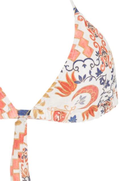 Lygia Nanny Iasmim Estampado Bikini Top Farfetch