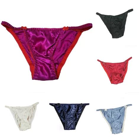 Mutandine Bikini Corde Seta Intimo Lussuoso E Comodo Donna Eur Picclick It
