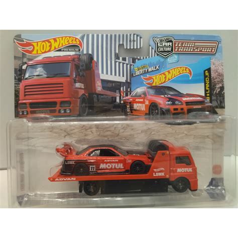 NISSAN SKYLINE LB ER34 SUPER SILHOUETTE FLEET TEAM TRANSPORT 44 1 64 HOT WHEELS BCN STOCK CARS