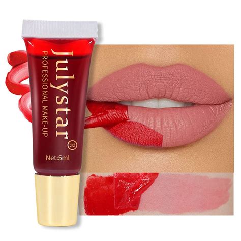 Amazon Zarics Peel Off Matte Lip Stain Peel Off Nude Lipstick