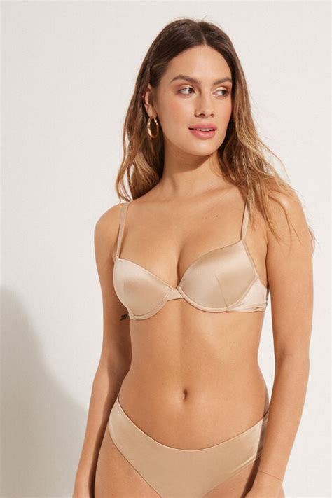 Reggiseno Bikini Push Up Imbottito Shiny Sand Gold Push Up Donna Tezenis Saldi Tezenis