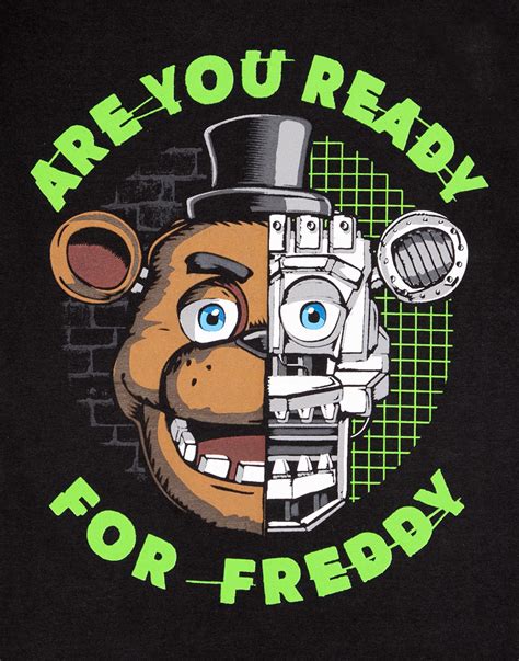 Five Nights At Freddy's T-shirt For Boys FNAF - Black9-10 Years | Five